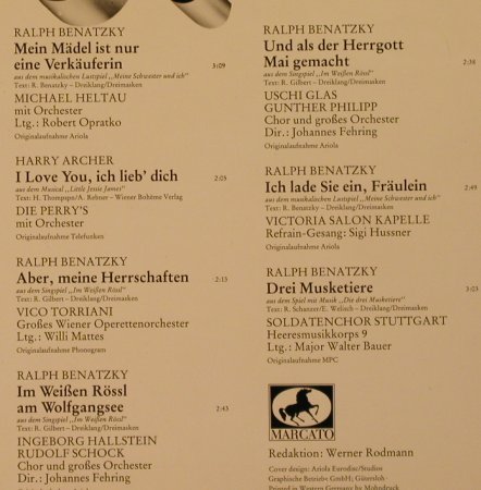 V.A.Das goldene Operetten Archiv:  2  - A, B -Paul Abraham..Benatzky, Mercato (29 301 9), D, 1983 Typ: LP Best.-Nr.: L2505 Preis: 5,50 Euro