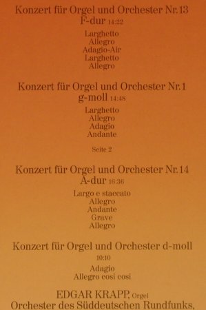 Händel,Georg Friedrich: Die Schönsten Orgelkonzerte, Klassik Edition(40 759-3), D,  - LP - L2509 - 5,00 Euro