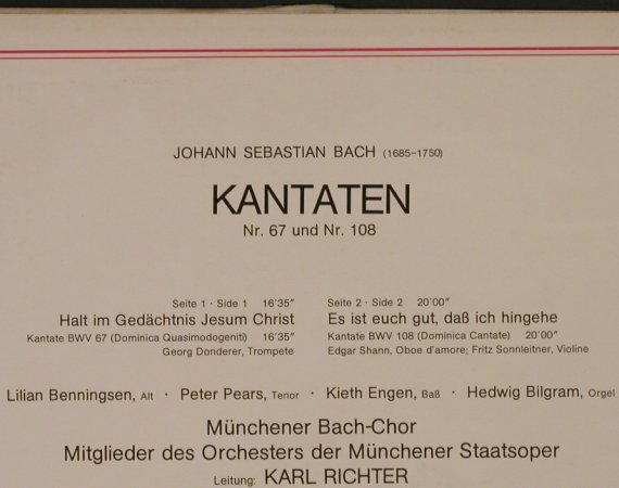 Bach,Johann Sebastian: Bach-Kantaten, m-/vg+, Decca classic special(6.41952 AG), D, Ri, 1959 - LP - L2537 - 4,00 Euro