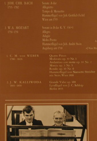 V.A.Vierhändige Klaviermusik auf: Original-Hammerflügeln, Pianohaus Trbger/Teldec(TST 77 747), D, m-/vg+, 1973 - LP - L2542 - 7,50 Euro