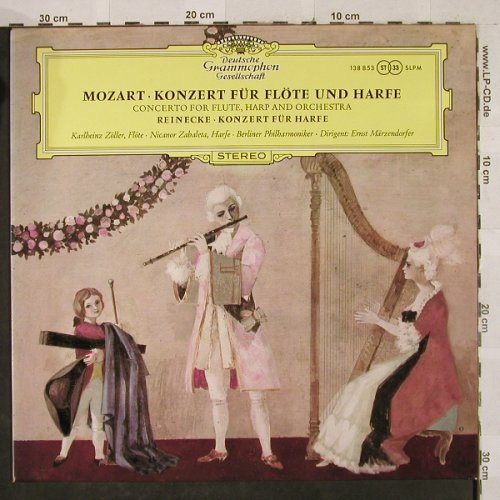 Mozart,Wolfgang Amadeus/C.Reinecke: Konzert f.Flöte&HarfeKV299/Konzert, D.Gr. (SLPM 138 853), D, Ri, 1963 Typ: LP Best.-Nr.: L2558 Preis: 6,00 Euro