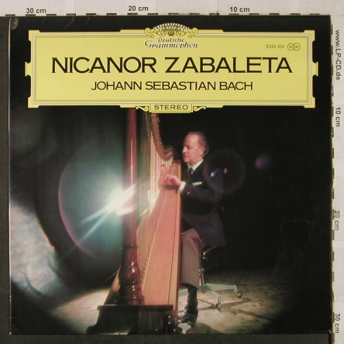 Zabaleta,Nicanor: Johann Sebastian Bach, D.Gr. (2530 333), D, 1973 Typ: LP Best.-Nr.: L2587 Preis: 7,50 Euro