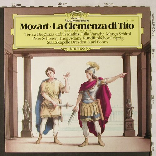 Mozart,Wolfgang Amadeus: La Clemenza Di Tito-Querschitt,ital, D.Gr. (2537 054), D, 1980 Typ: LP Best.-Nr.: L2609 Preis: 6,00 Euro