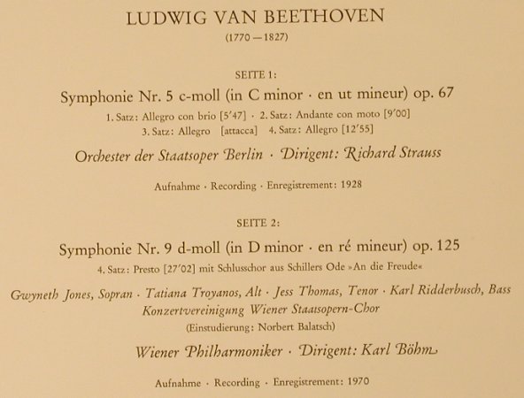 Beethoven,Ludwig van: 1770-1970,zum z.Jahreswechsel 70-71, D.Gr.(2810 007), D,Foc, 1970 - LP - L2623 - 15,00 Euro