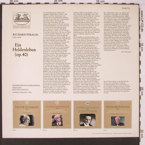 Strauss,Richard: Ein Heldenleben, hist.rec.1926, Heliodor Hist 2(2548 713), D,  - LP - L266 - 7,50 Euro