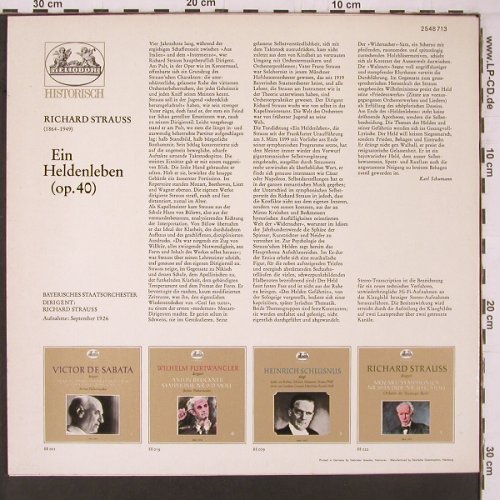 Strauss,Richard: Ein Heldenleben, hist.rec.1926, Heliodor Hist 2(2548 713), D,  - LP - L266 - 7,50 Euro