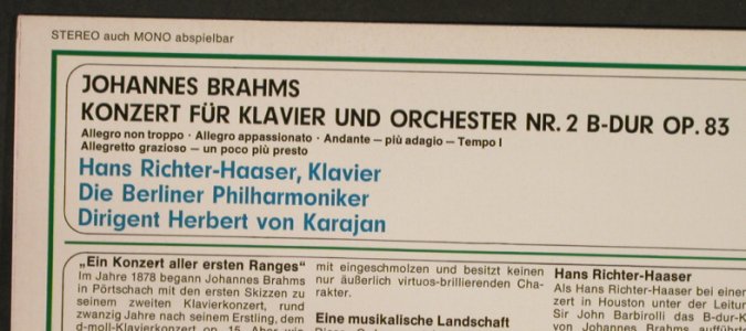Brahms,Johannes: Klavierkonzert Nr.2 B-Dur op.83, EMI(C 053-01 973), D, vg+/m-,  - LP - L2698 - 4,00 Euro