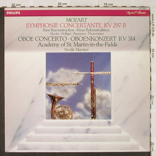 Mozart,Wolfgang Amadeus: Sinfonie Concertante KV 297B/Oboen, Philips (411 134-1), NL, 1983 Typ: LP Best.-Nr.: L2775 Preis: 6,00 Euro