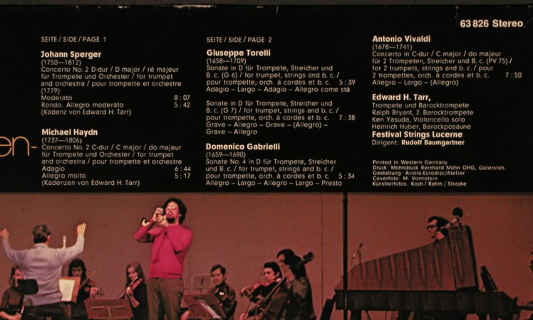 V.A.Concerti per Tromba: Sperger,Haydn,Torelli..,Foc, Eurodisc (63 826), D, Club Ed Typ: LP Best.-Nr.: L2807 Preis: 5,00 Euro
