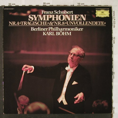 Schubert,Franz: Sinfonie Nr.4 & Nr.8, D.Gr. Club Ed. (26 209-7), D,Ri, 1973 Typ: LP Best.-Nr.: L2829 Preis: 5,00 Euro