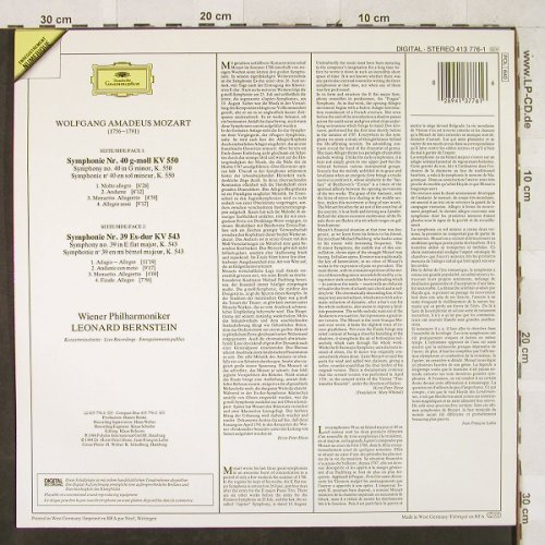 Mozart,Wolfgang Amadeus: Sinfonien Nr.39 & 40, Deutsche Gramophon (413 776-1), D, 1984 Typ: LP Best.-Nr.: L2831 Preis: 7,50 Euro