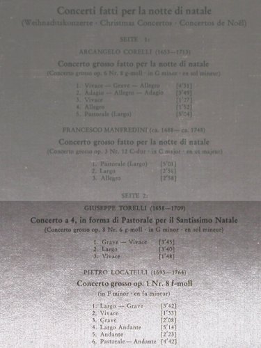 V.A.Weihnachtskonzerte: Corelli, Manfredini, Torelli,Locate, D.Gr.(2530 070), D,  - LP - L2841 - 5,00 Euro
