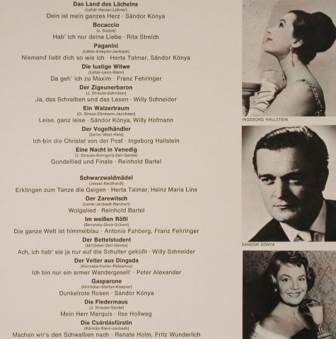 V.A.Das Grosse Operetten-: Wunschkonzert, 16 Tr., Polydor(237 175), D, 1965 - LP - L2844 - 5,00 Euro