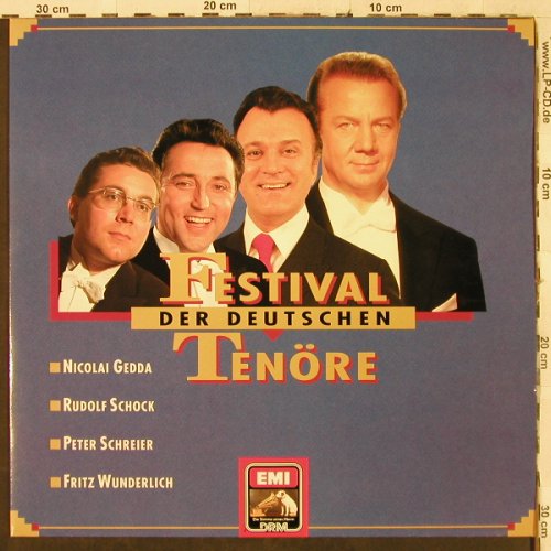 V.A.Festival der Deutschen Tenöre: Gedda,Schock,Schreier,Wunderlich, EMI (281/40017/6), D, 1991 Typ: LP Best.-Nr.: L2847 Preis: 6,00 Euro