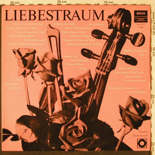 V.A.Liebestraum: Mozart,Schuman,,Loewe...,vg+/vg+, Decca/DSC(F-240/BD), D,  - LP - L2850 - 3,00 Euro