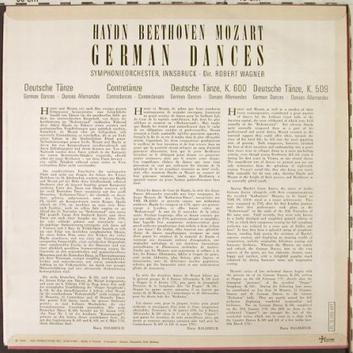 Haydn,Joseph / Beethoven / Mozart: German Dances, Vox (PL 12.580), F, 1965 Typ: LP Best.-Nr.: L2864 Preis: 7,50 Euro