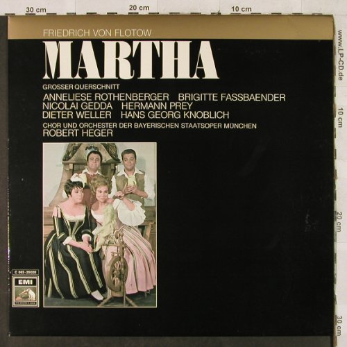 Flotow,Friedrich von: Martha-Grosser Querschnitt, EMI Electrola (C 063-29 028), D Typ: LP Best.-Nr.: L2870 Preis: 5,00 Euro