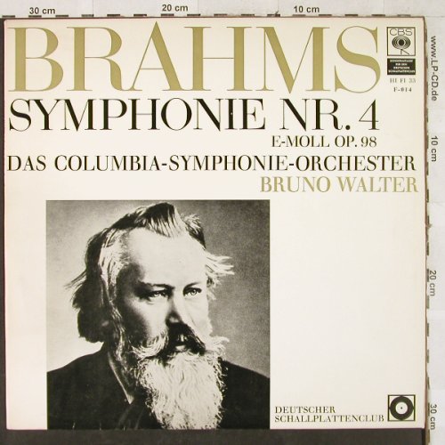 Brahms,Johannes: Sinfonie Nr.4 e-moll op.98, CBS / DSC(F 014), D,  - LP - L2901 - 6,00 Euro