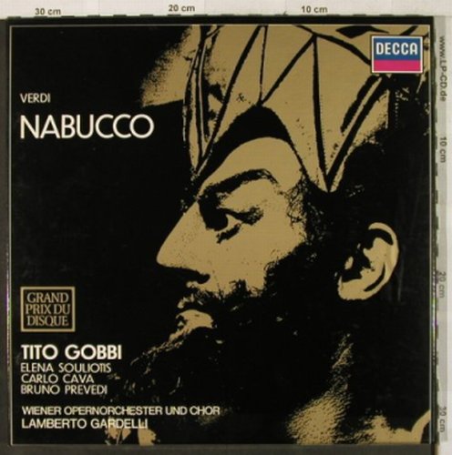 Verdi,Giuseppe: Nabucco, Box (1965), Decca (6.35300 EX), D,Ri Typ: 3LP Best.-Nr.: L2938 Preis: 14,00 Euro
