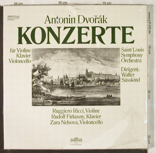 Dvorak,Antonin: Konzerte, Box, DSC-Ed., FS-New, Intercord (26 802-9), D Typ: 3LP Best.-Nr.: L2994 Preis: 14,00 Euro