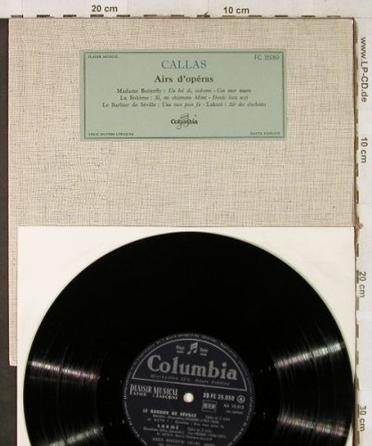 Callas,Maria: Airs d'operas, VG+/m-, Columbia(FC 25059), F,  - 10inch - L3002 - 3,00 Euro