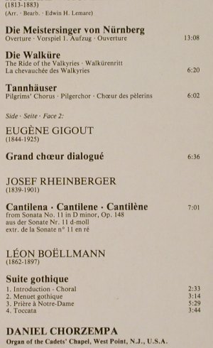 Wagner,Richard / E.Gigout/Rheinsb.: Pilgerchor, Works for Organ, Philips(416 159-1), NL, 1984 - LP - L3008 - 6,00 Euro