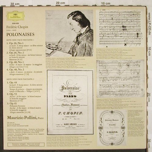 Chopin,Frederic: Polonaises - Maurizio Pollini, D.Gr.(2530 659), D, 1976 - LP - L3042 - 6,00 Euro