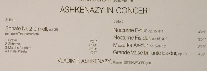 Chopin,Frederic: Sonate Nr.2/Nocturne op.15/Gr.Vals, Decca Aspekte (6.41715 AH), D, 1973 Typ: LP Best.-Nr.: L3043 Preis: 5,00 Euro