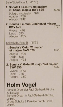 Bach,Johann Sebastian: 4 Triosonaten,BWV 525,526,529,530, Capriccio (41 580 2), D, Foc, 1984 Typ: LP Best.-Nr.: L3047 Preis: 5,00 Euro