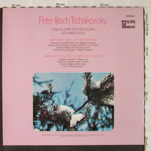 Tschaikowsky,Peter: Sinfonien Nr.1 & 2 - Winterträume, Philips (29 889-3), D, Foc Typ: 2LP Best.-Nr.: L3059 Preis: 7,50 Euro