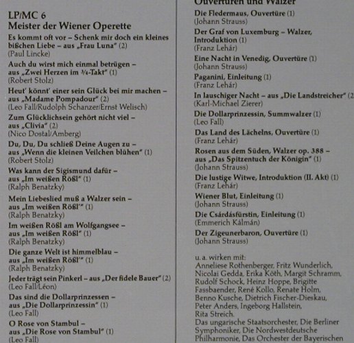 V.A.Glanzlichter der Operette: Strauss,Lehar,Kalmann...Box, Das Beste (GDO 7700), D, 1983 Typ: 8LP Best.-Nr.: L3089 Preis: 12,50 Euro