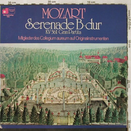 Mozart,Wolfgang Amadeus: Serenade D-Dur KV 361,Gran Partita, BASF/Harmonia.M. (63 560), D Typ: LP Best.-Nr.: L3121 Preis: 6,00 Euro