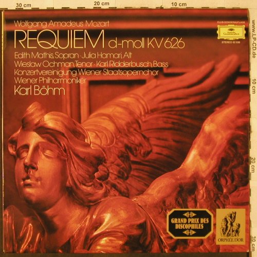 Mozart,Wolfgang Amadeus: Requiem d-moll KV 626, Deutsche Grammophon (62 538), D,Club Ed. Typ: LP Best.-Nr.: L3129 Preis: 6,00 Euro