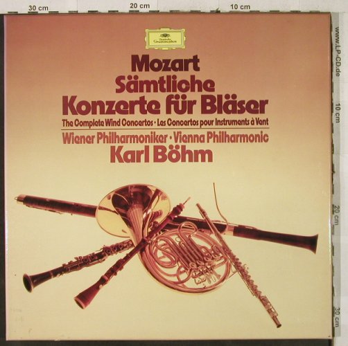 Mozart,Wolfgang Amadeus: Sämtliche Konzerte für Bläser,Box, Deutsche Gramophon (2740 231), D, 1976 Typ: 4LP Best.-Nr.: L3140 Preis: 20,00 Euro