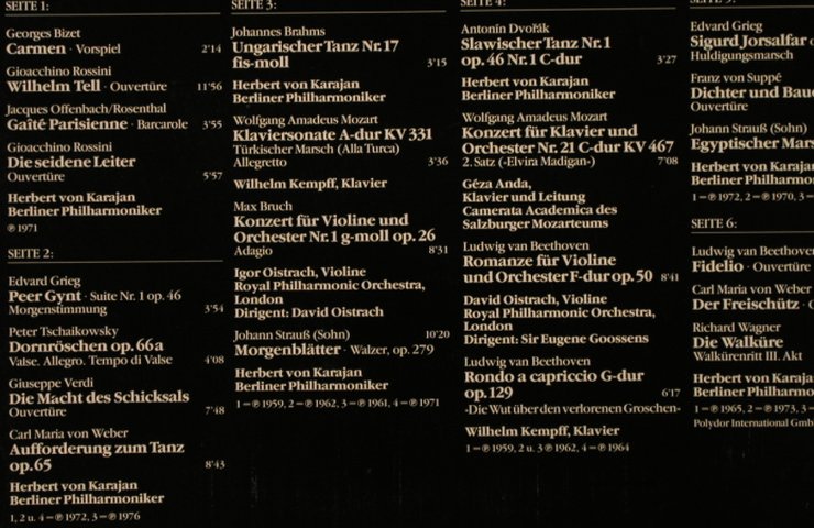 Karajan,Herbert von: Ein Festival Der Klassik, Foc², D.Gr. (31 471 6), D Typ: 3LP Best.-Nr.: L3142 Preis: 9,00 Euro
