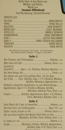 Offenbach,Jacques: Die Schöne Helena,TV-Operette, Philips(6305 273), D, 1975 - LP - L3144 - 5,00 Euro
