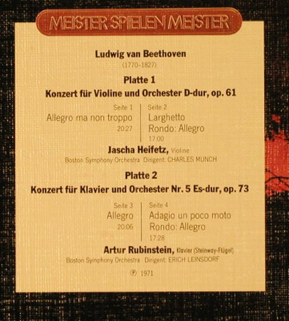 Beethoven,Ludwig van: Violinkonzert D-Dur/Klavierkonzert5, RCA Victrola(26.48054 DT), D, Ri, 1971 - 2LP - L3158 - 7,50 Euro