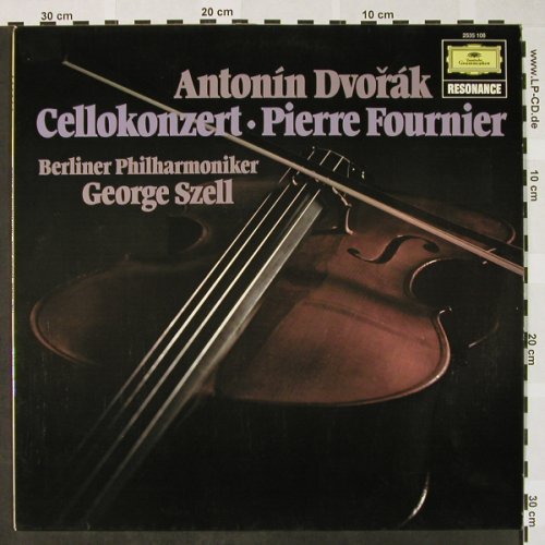 Dvorak,Antonin: Cellokonzert H-Moll op.104, Ri, D.Gr. Resonance (2535 106), D, Ri 1975, 1962 Typ: LP Best.-Nr.: L3166 Preis: 6,00 Euro