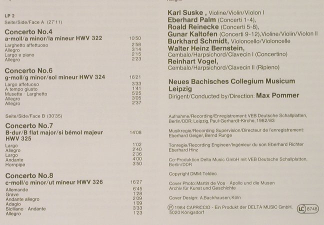 Händel,Georg Friedrich: 12 Concerti grossi Op.6,Box,Club-Ed, Capriccio(42 472 1), D, 1984 - 3LP - L3182 - 7,50 Euro