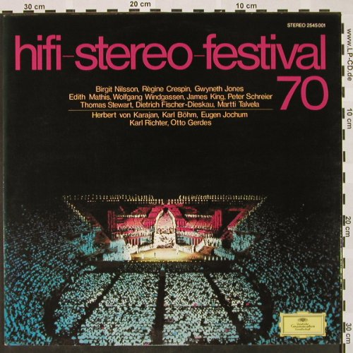 V.A.Hifi-stereo-Festival 70: Birgit Nilsson..Martti Talvela, Foc, D.Gr.(2545 001), D,  - LP - L3186 - 5,00 Euro