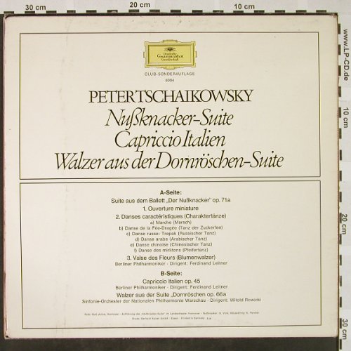Tschaikowsky,Peter: Der Nußknacker/Capriccio Ital./Dörn, D.Gr.(6084), D, vg+/vg+,  - LP - L3207 - 5,00 Euro