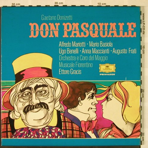 Donizetti,Gaetano: Don Pasquale, Box, D.Gr. Privilege (2705 039), D, Ri, 1965 Typ: 2LP Best.-Nr.: L3211 Preis: 9,00 Euro