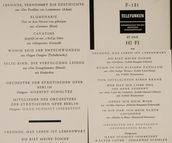 Anders,Peter: In Oper und Operette, DSC-Ed., Telefunken (F-131/BT 453), D Typ: LP Best.-Nr.: L3213 Preis: 6,00 Euro