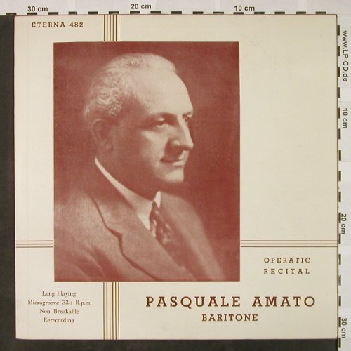 Amato,Pasquale: Operatic Recital, in ital., Eterna(482), US,  - LP - L3215 - 7,50 Euro