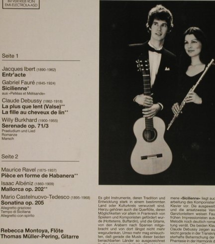 Montoya,Rebecca & Th.Müller-Pering: Impressionen fr Flöte und Gitarre, DG(MD+G G 1216), D, 1985 - LP - L3222 - 6,00 Euro