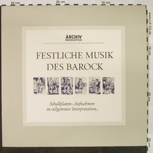 V.A.Festliche Musik des Barock: Praetorius...Händel, 8 Tr., Archiv (104 297), D, 1965 Typ: LP Best.-Nr.: L3227 Preis: 7,50 Euro