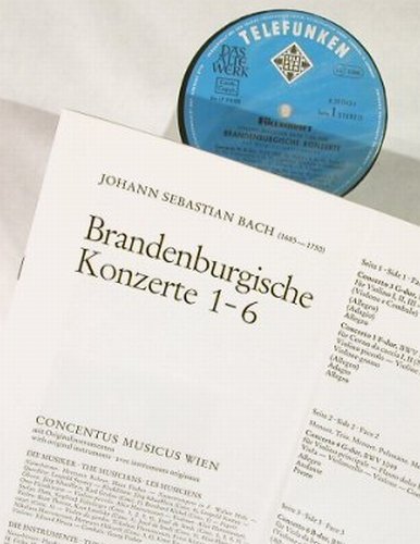 Bach,Johann Sebastian: Brandeburgische Konzerte 1-6,Box,Ri, Telefunken (6.35043 DX), D, 1975 Typ: 2LP Best.-Nr.: L3240 Preis: 12,50 Euro