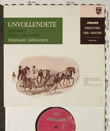 Schubert,Franz/Mendelssohn: Unvollendete Symph.Nr.8 h.moll, Philips,Mono(610 102 VR), D,vg+/m-,  - 10inch - L3253 - 3,00 Euro