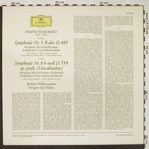 Schubert,Franz: Sinfonien Nr.5 & 8, Unvollendete, D.Gr. (139 162), D, Ri, 1963 Typ: LP Best.-Nr.: L3269 Preis: 5,00 Euro