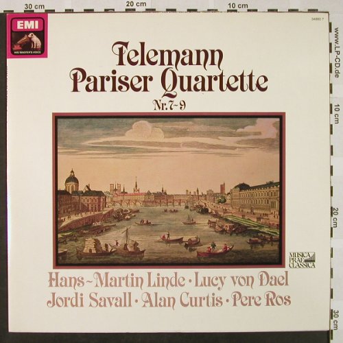 Telemann,Georg Philipp: Pariser Quartette Nr.7-9, EMI(34 860 7), D, 1978 - LP - L3290 - 5,00 Euro